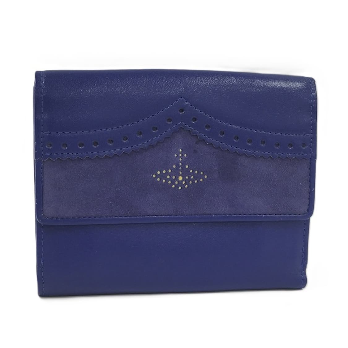 비비안 웨스트우드 가죽 지갑 블루 상품이미지1