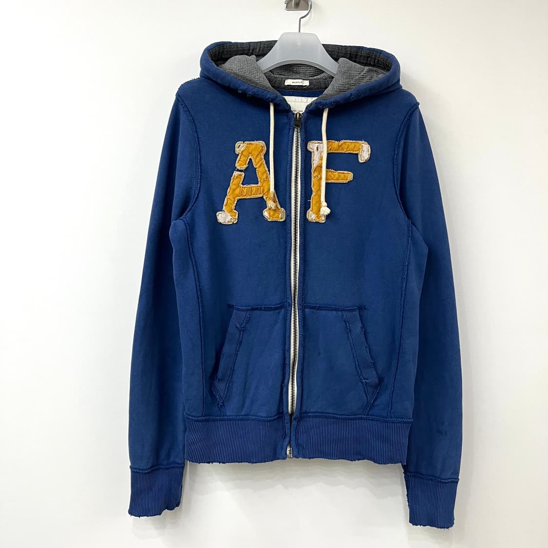 아베크롬비 자수로고 블루 후드집업 상품이미지2