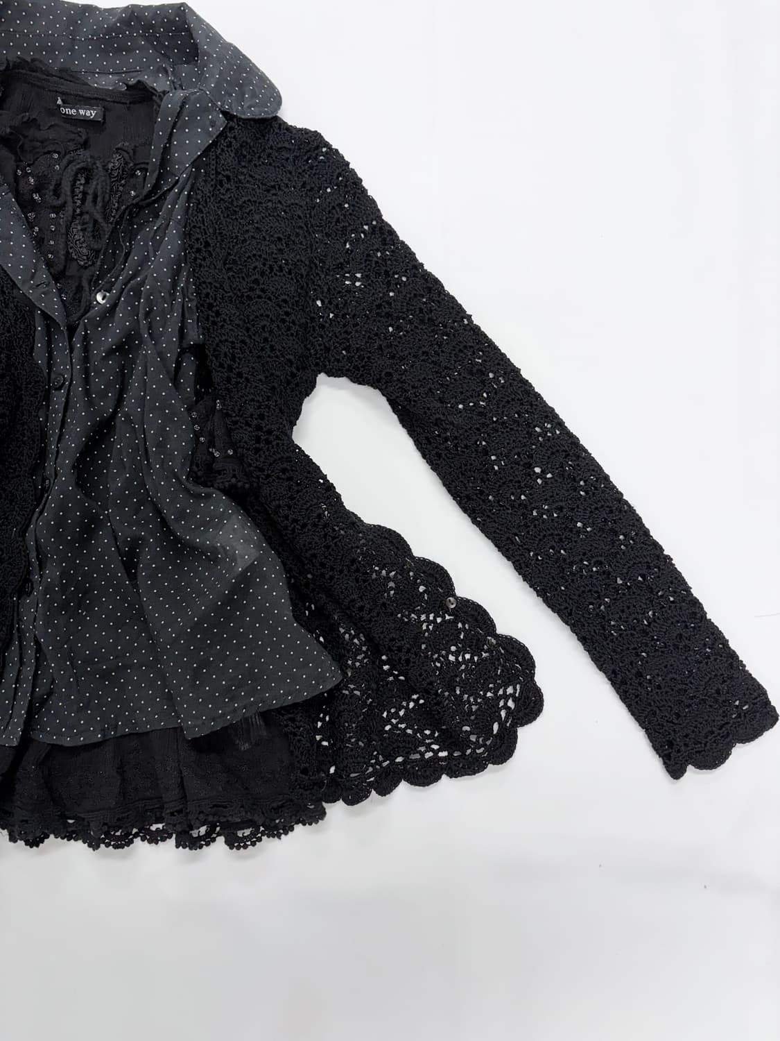 공겜여주 큐트 데일리고스 상의 도트 3피스 세트 상품이미지4