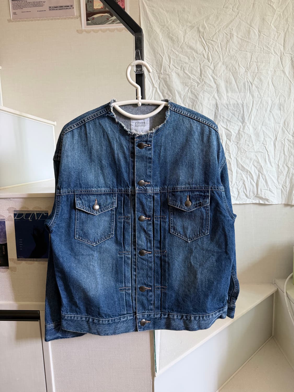 Lowrys farm 차이나넥 데님 자켓 상품이미지1