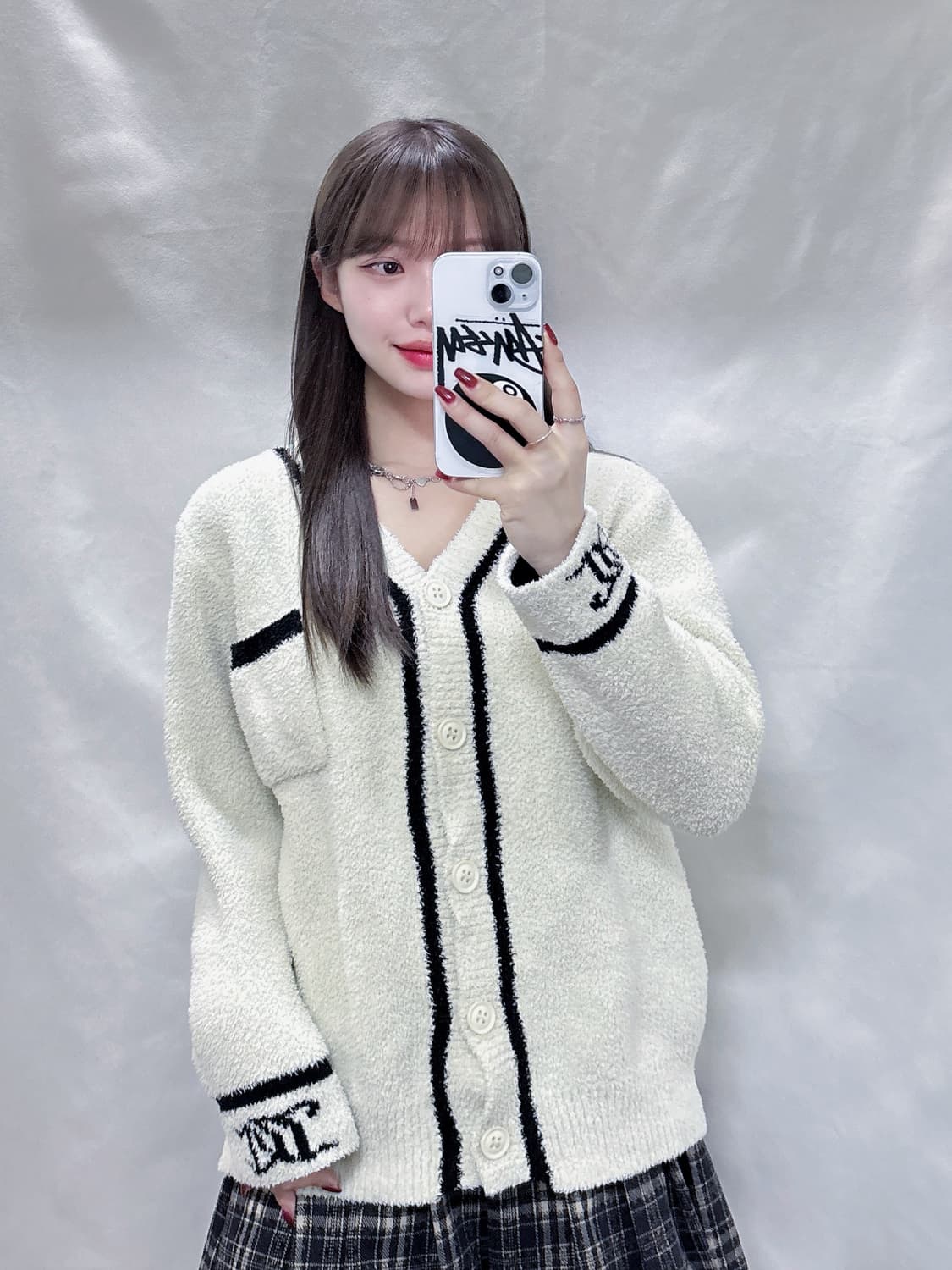 쥬시꾸띄르 크림 빅로고 테리 가디건  상품이미지3