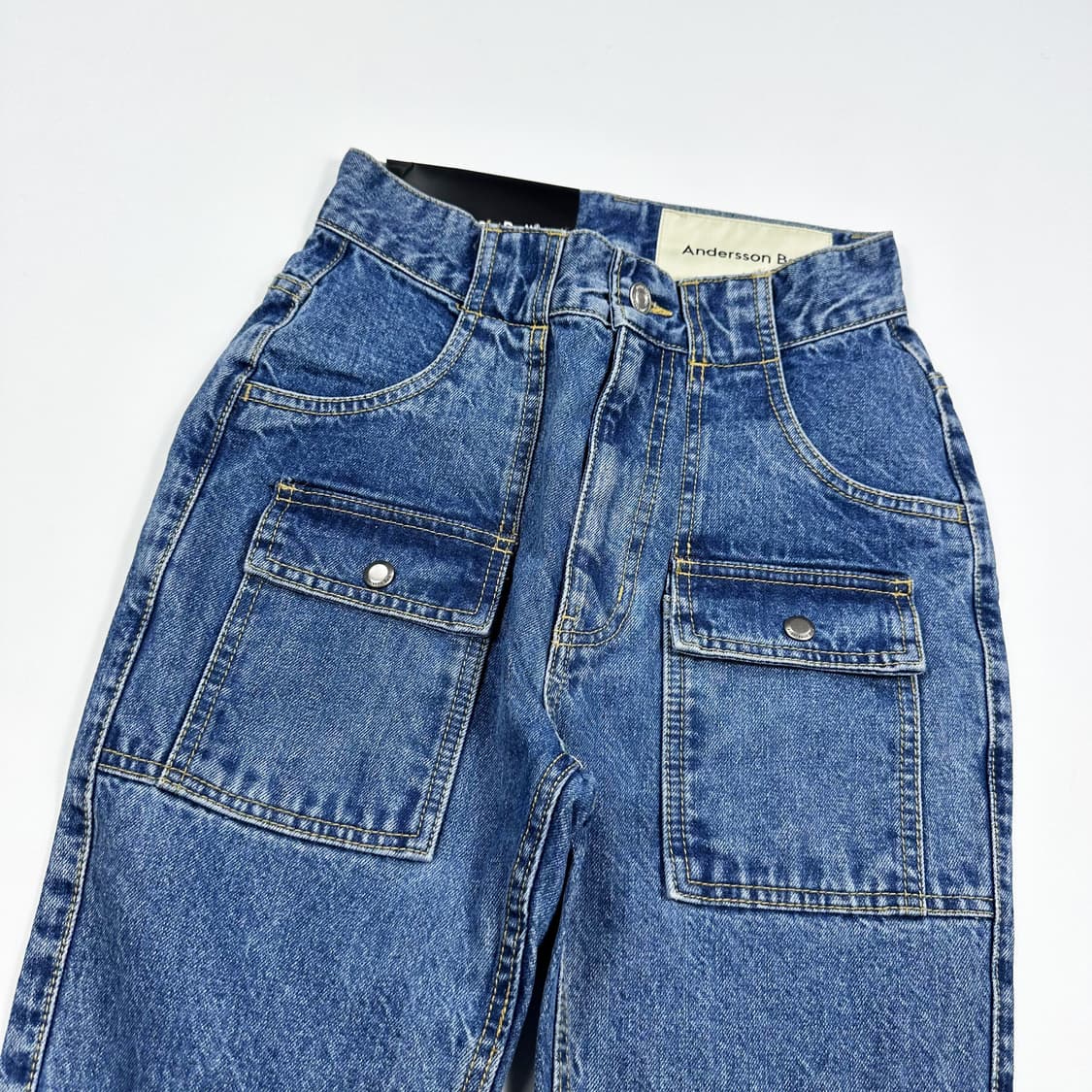앤더슨벨 로우라이즈 부츠컷 데님 팬츠 (25인치 여성추천) 상품이미지5