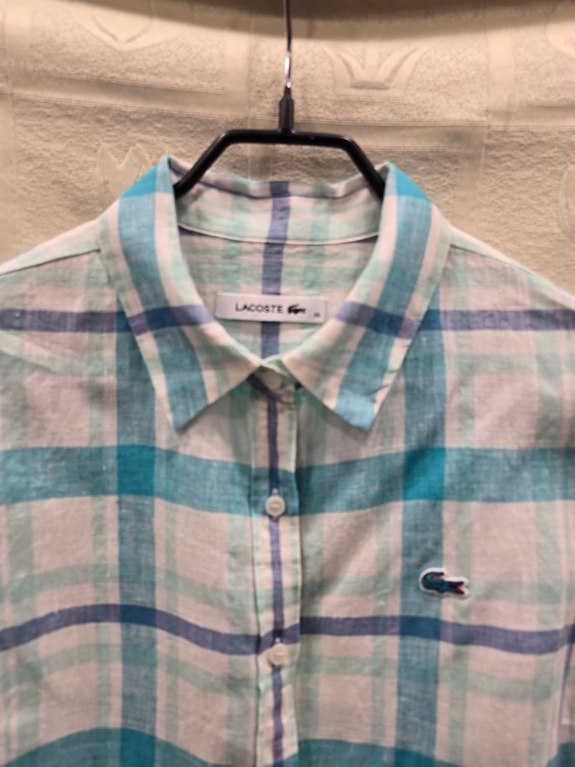 라코스테 여성 마 체크 셔츠 95(66) 상품이미지2