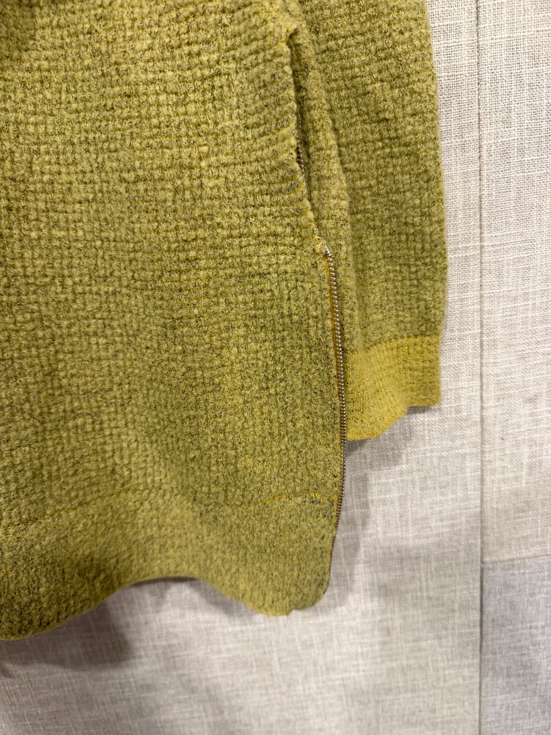 SYSTEM 시스템 한섬 울 알파카 블렌드 롱 니트 F 올리브그린 상품이미지7