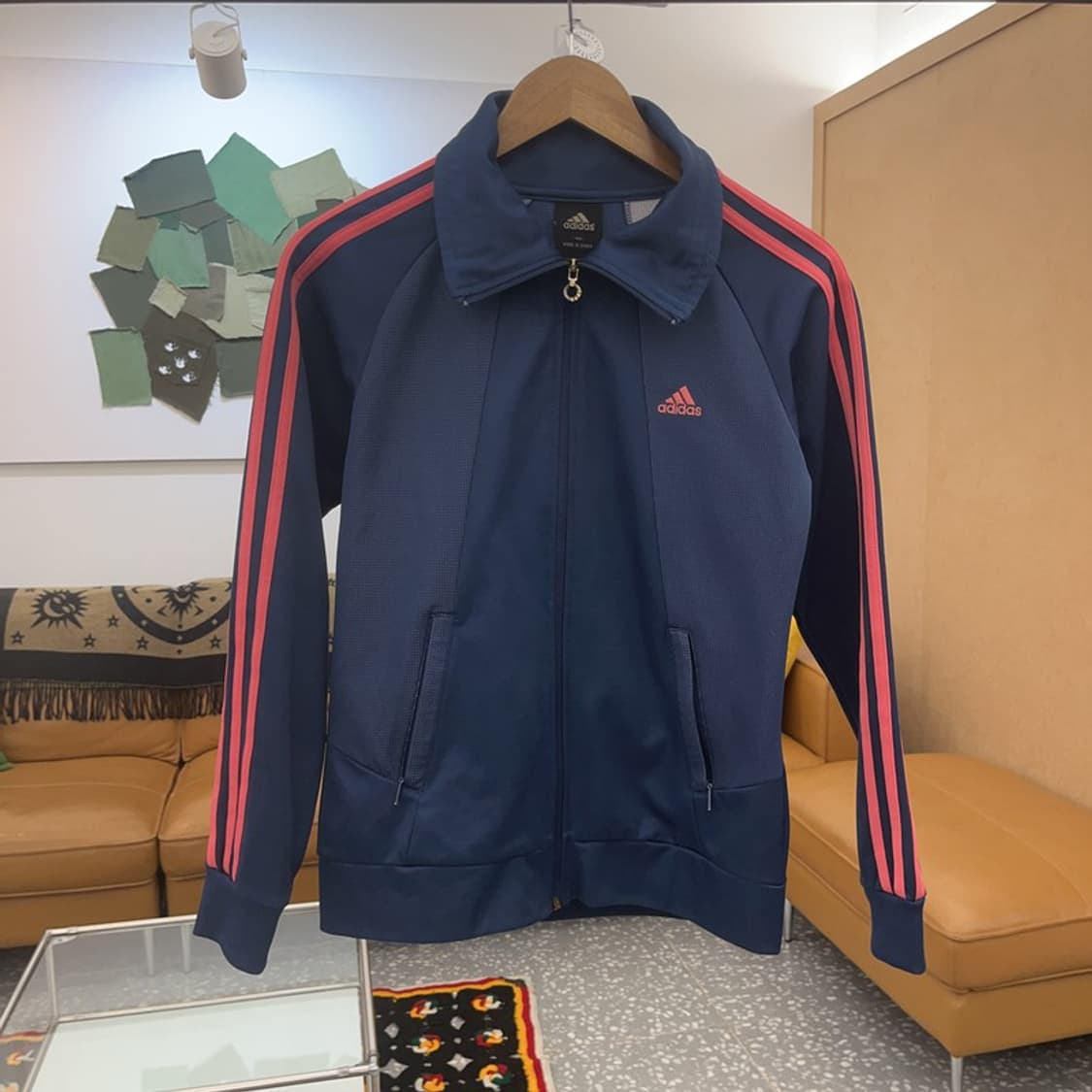 아디다스 90's Y2K 네이비 핑크 져지 집업 90 C06725 상품이미지3