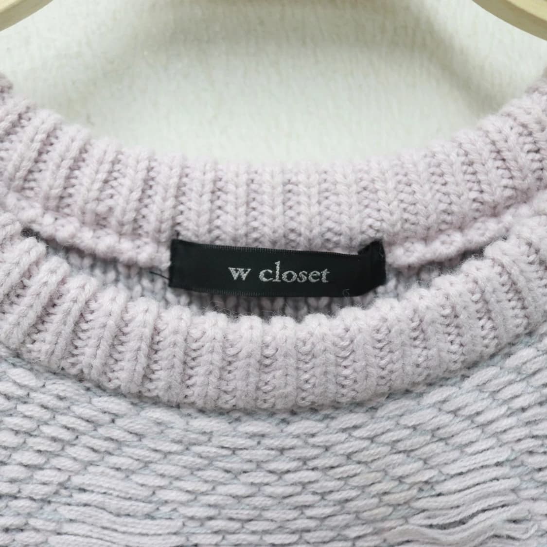 W CLOSET 눈꽃 배색 니트 62427 상품이미지8