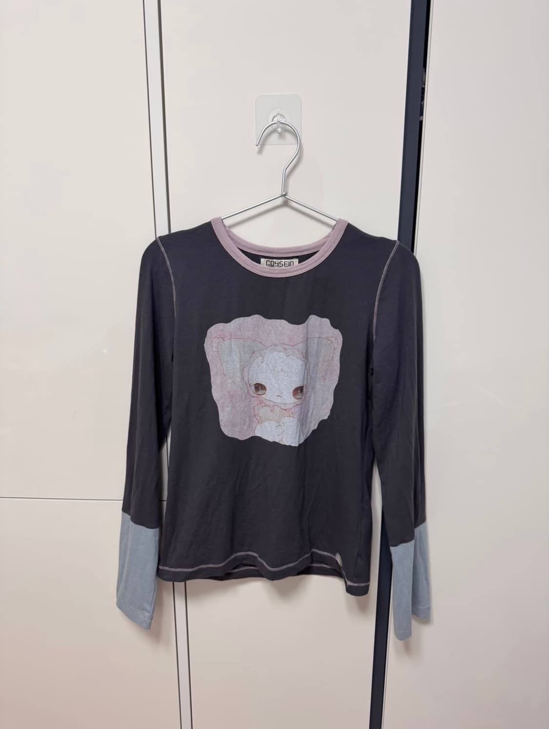 코이세이오 티셔츠 BLUSH LONGSLEEVES CHARCOAL 상품이미지1