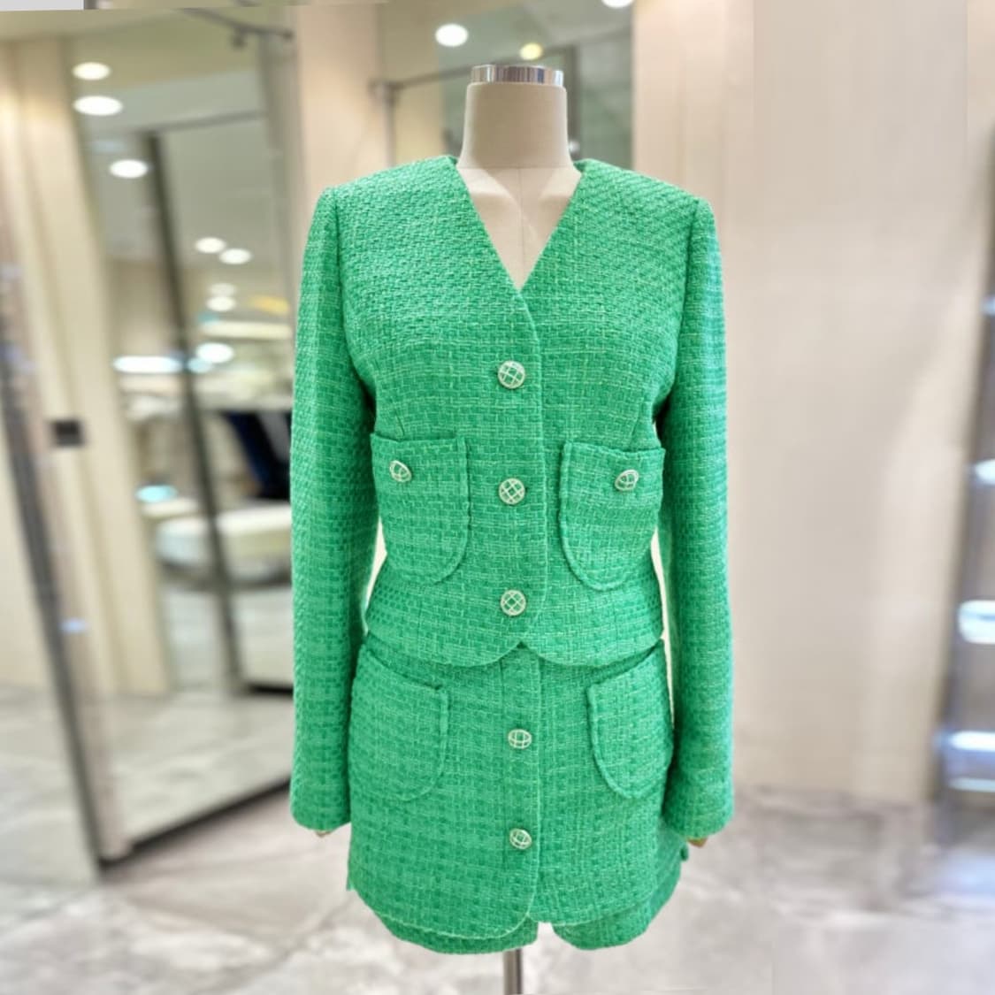 에고이스트(EGOIST) 포켓패치 트위드팬츠 66 새상품 상품이미지2