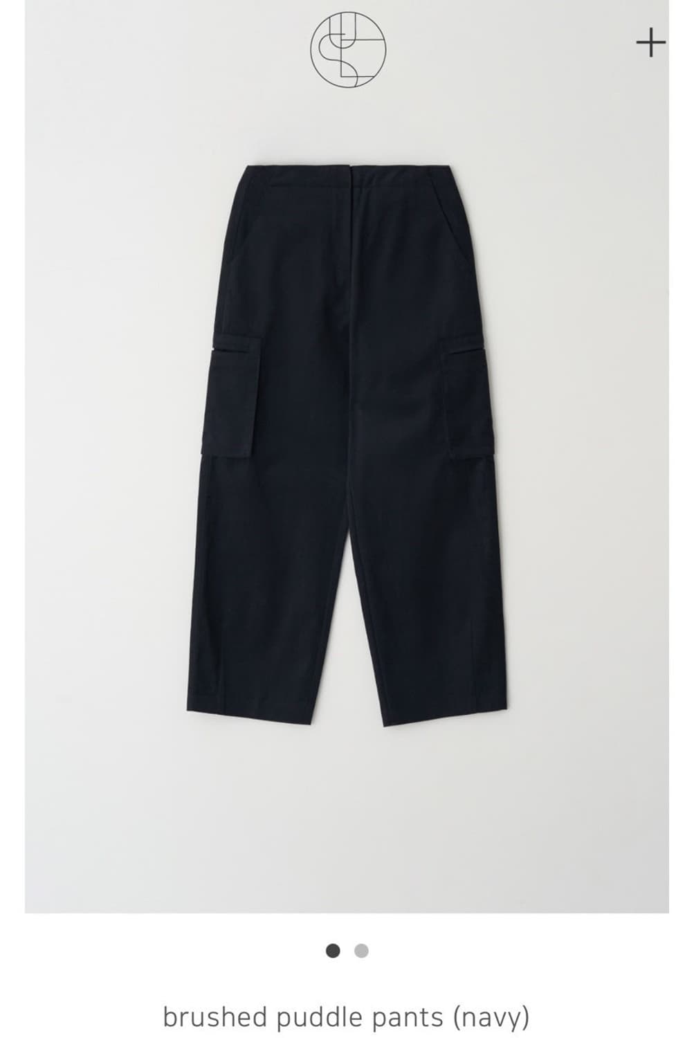윤슬샵 윤슬 brushed puddle pants navy 상품이미지1