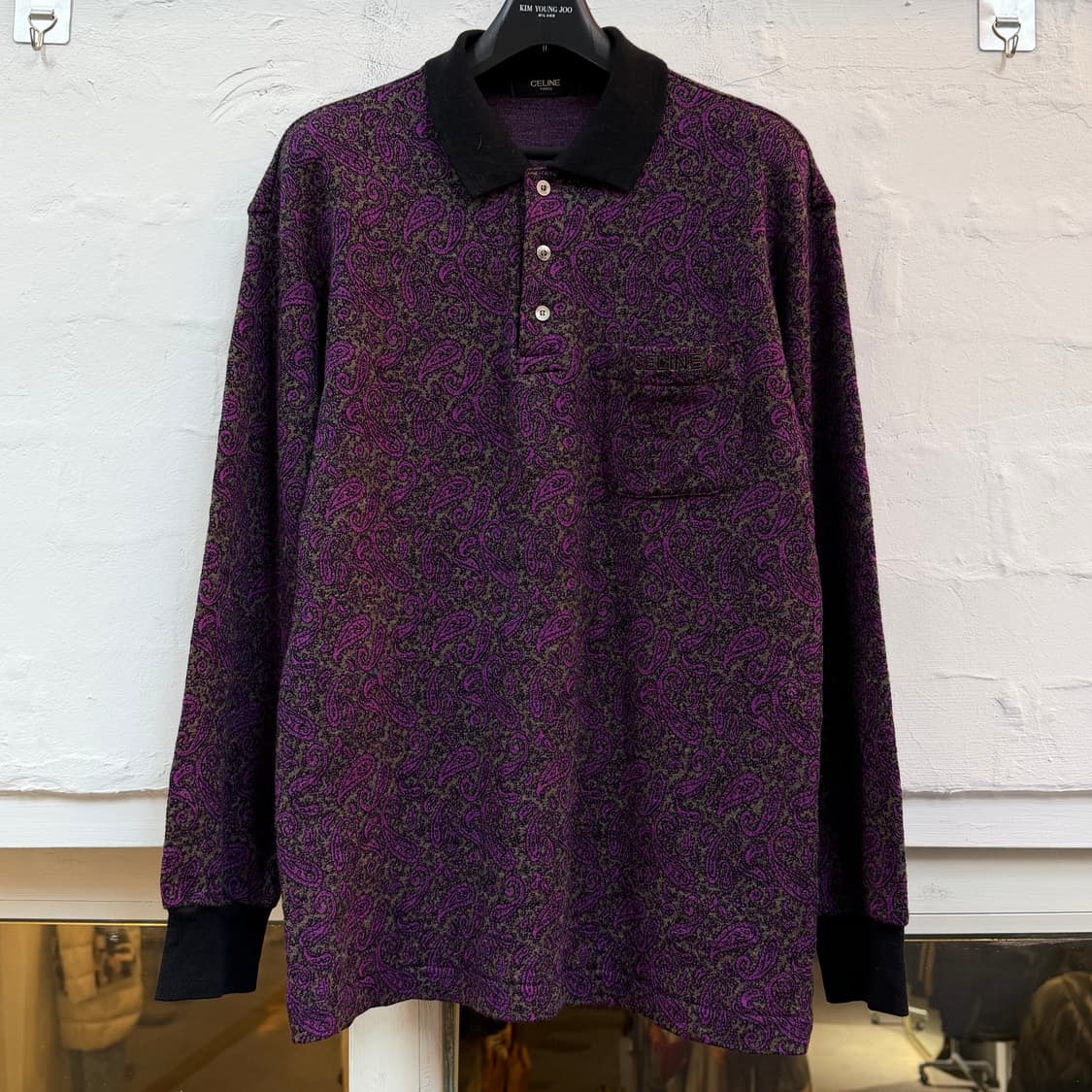 Celine 셀린느 페이즐리 긴팔 폴로 셔츠 48 상품이미지1