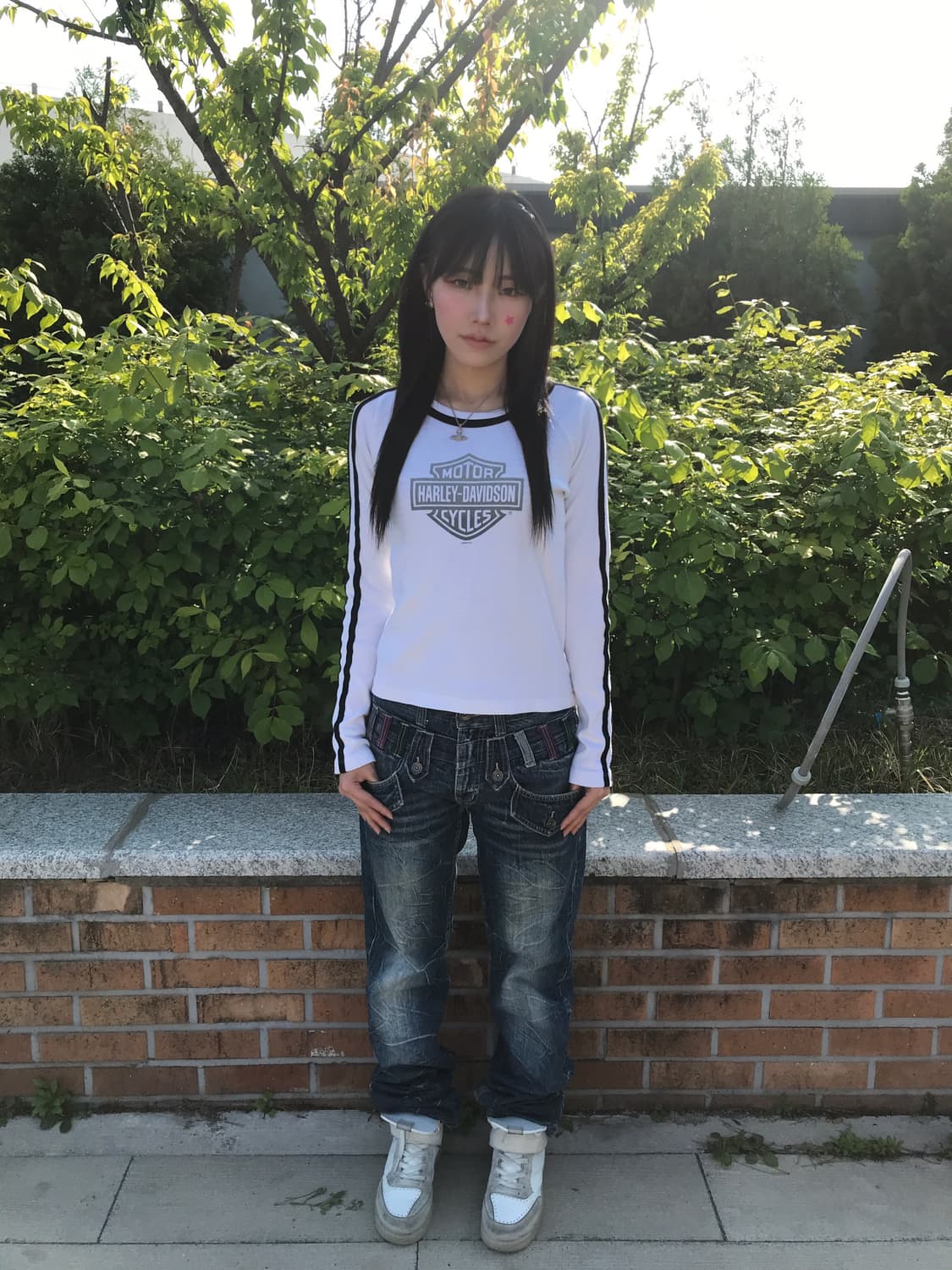 90's Harley USA Ringer Long Sleeve 상품이미지4