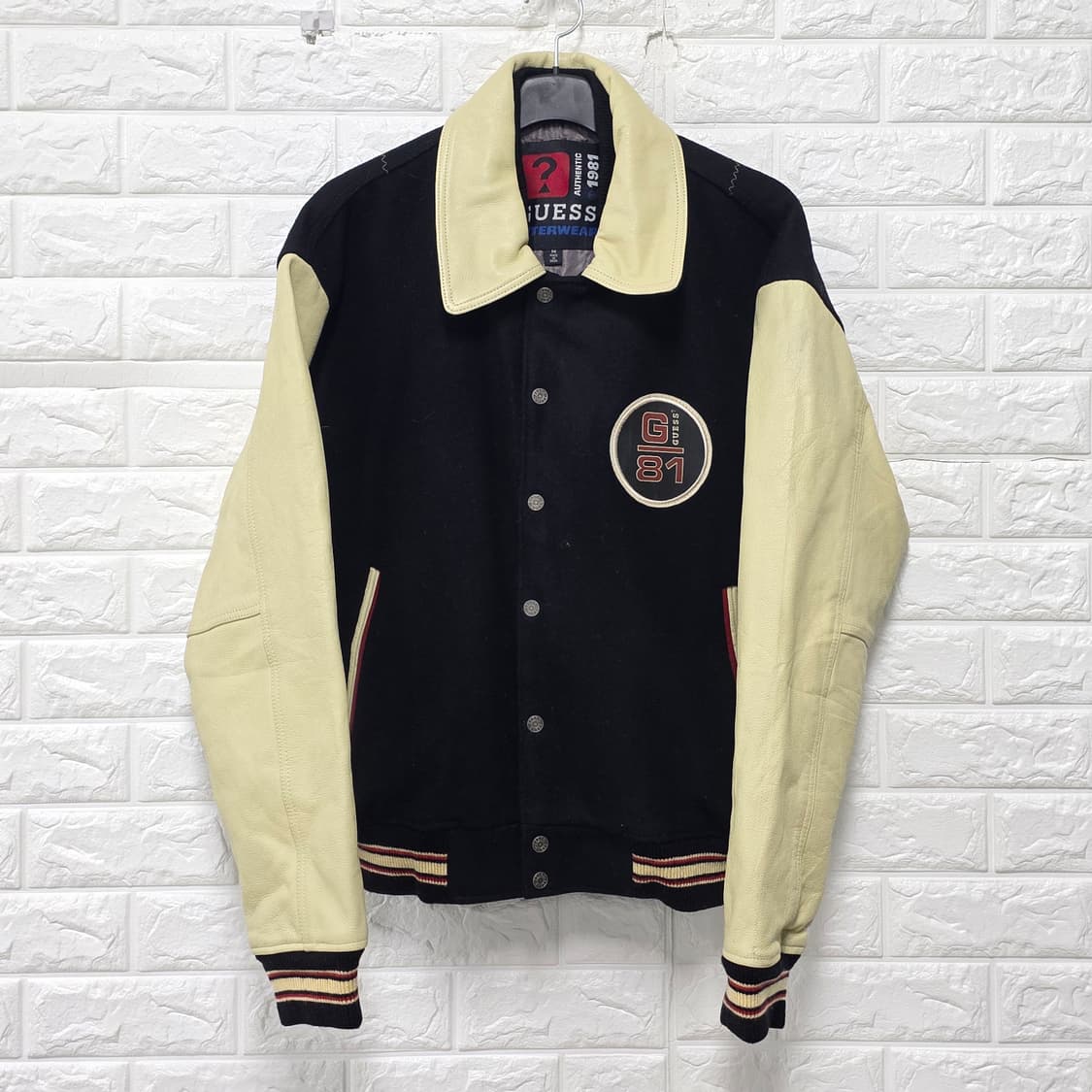 게스 Guess 1981 올드스쿨 바시티 자켓 L 상품이미지1