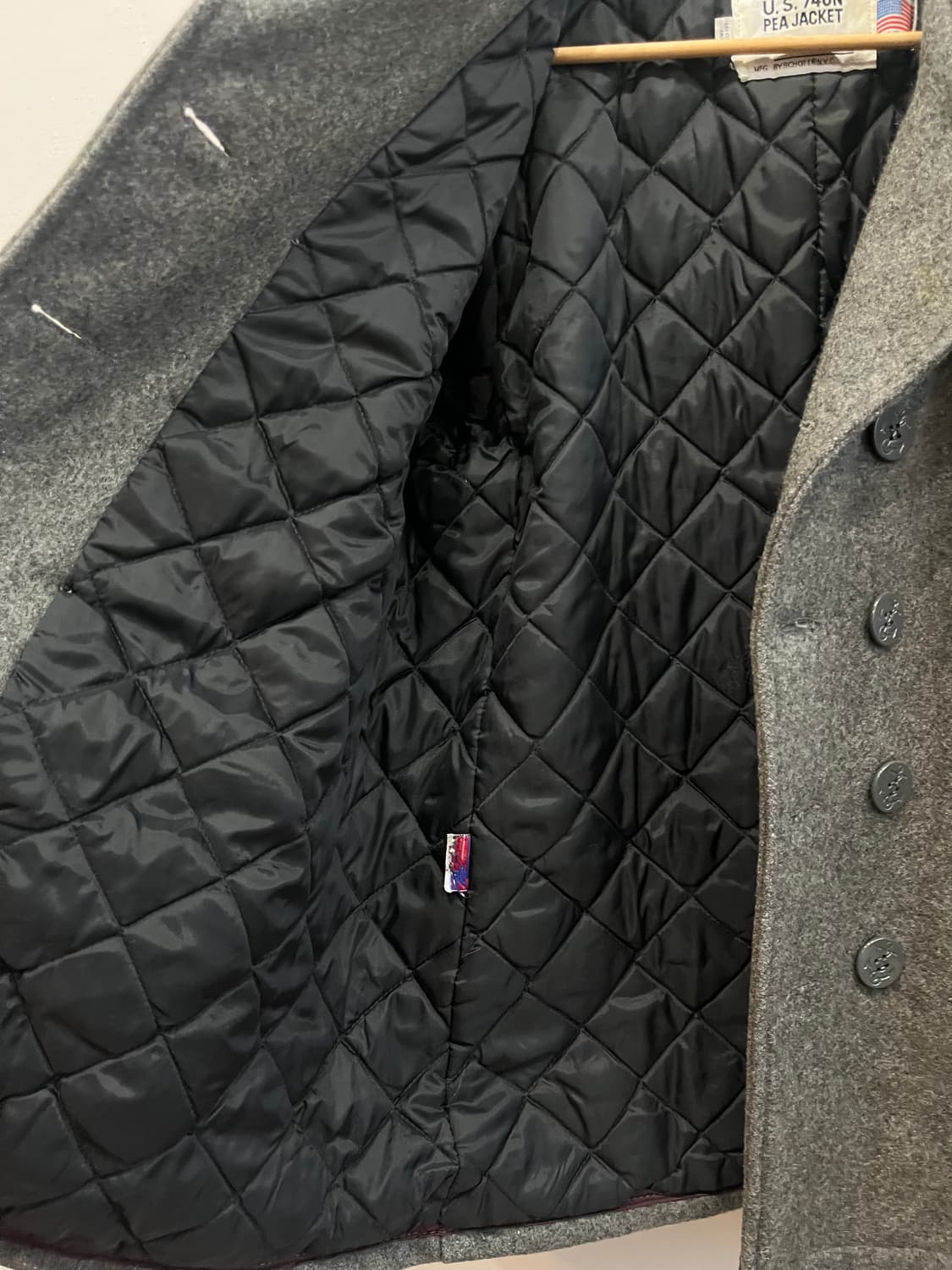 SCHOTT 쇼트 NYC US 740N 멜튼 울 피코트 MADE USA 상품이미지9