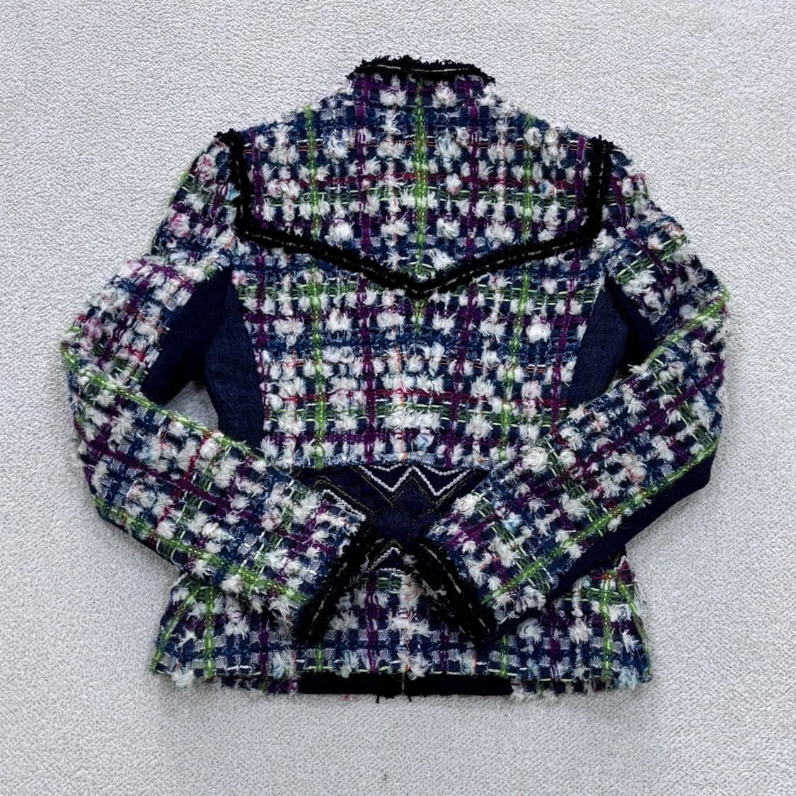 1 한섬 오브제 여성 트위드 자켓 0410E 상품이미지2