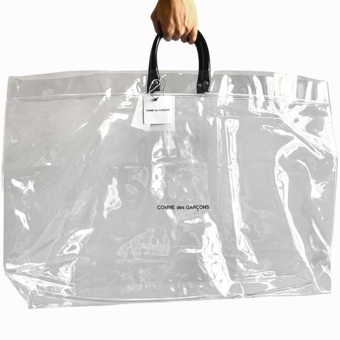 (새상품) 꼼데가르송 PVC 투명 토트백 상품이미지1