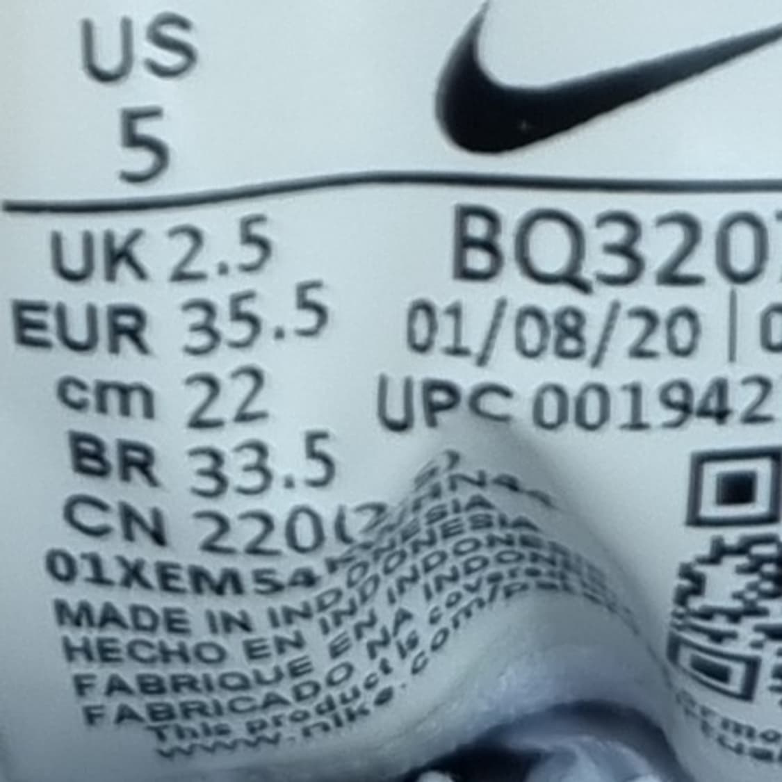 나이키 레볼루션5 트리플 화이트 운동화 220 상품이미지6