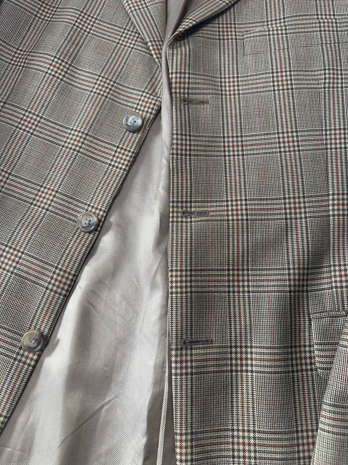 (미사용)90s 버버리 런던 빈티지 체크 블레이저 체크 자켓  상품이미지6