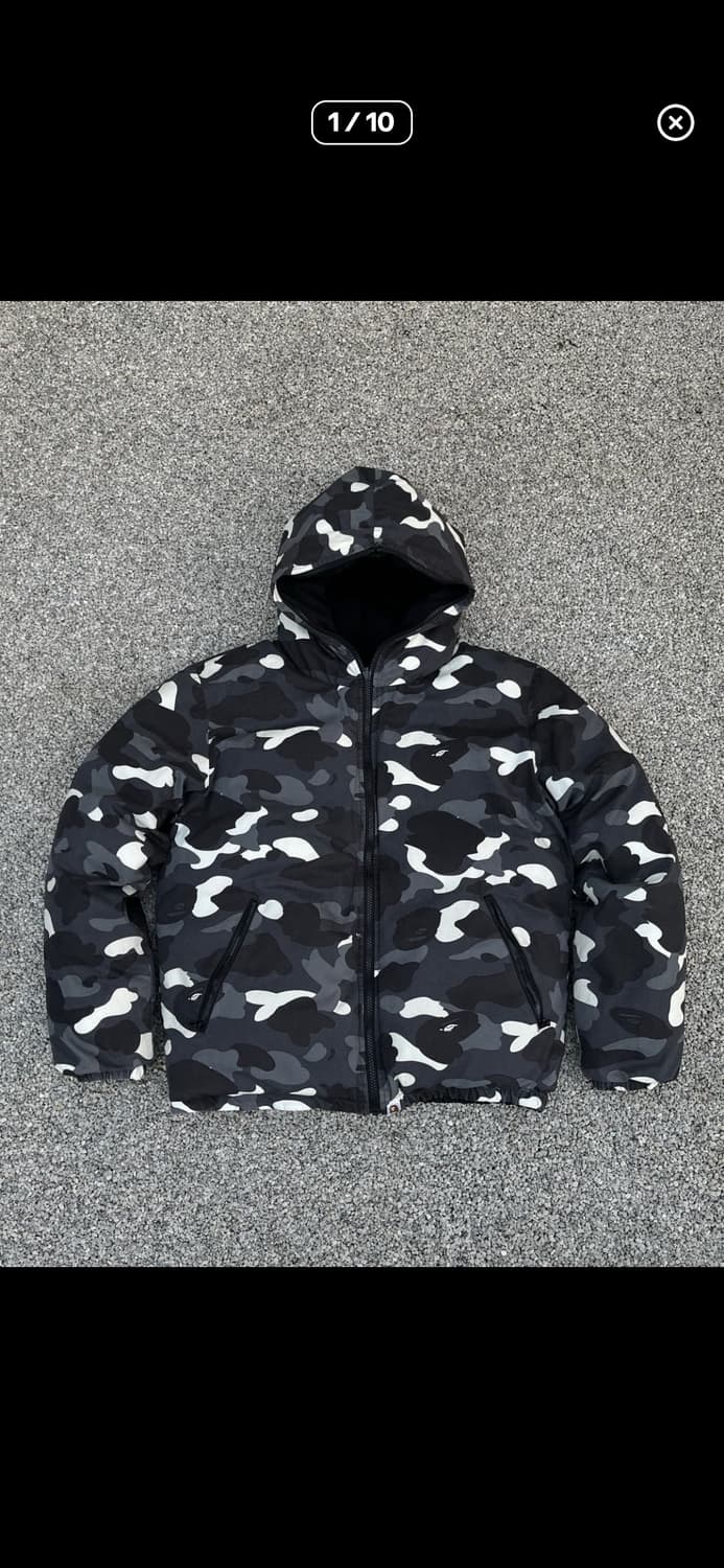 베이프 리버서블 시티 카모 패딩  상품이미지1