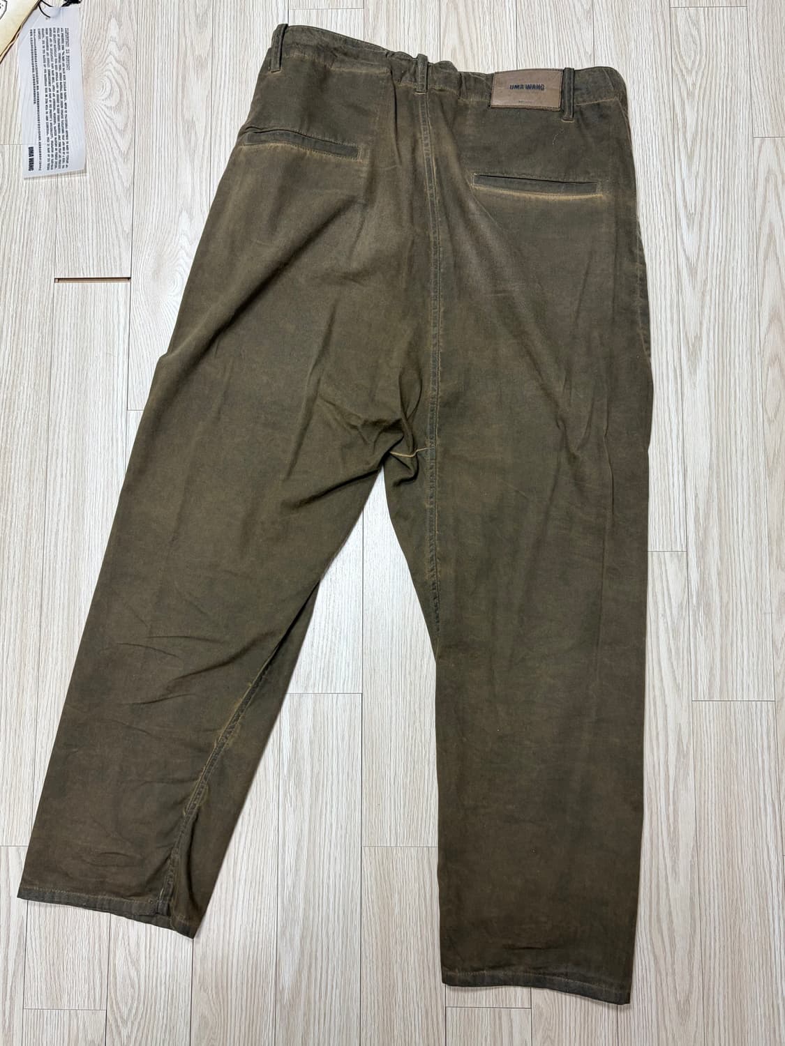 [L] Uma wang 23SS 우마왕 잭 트라우저 아미 그린 상품이미지5