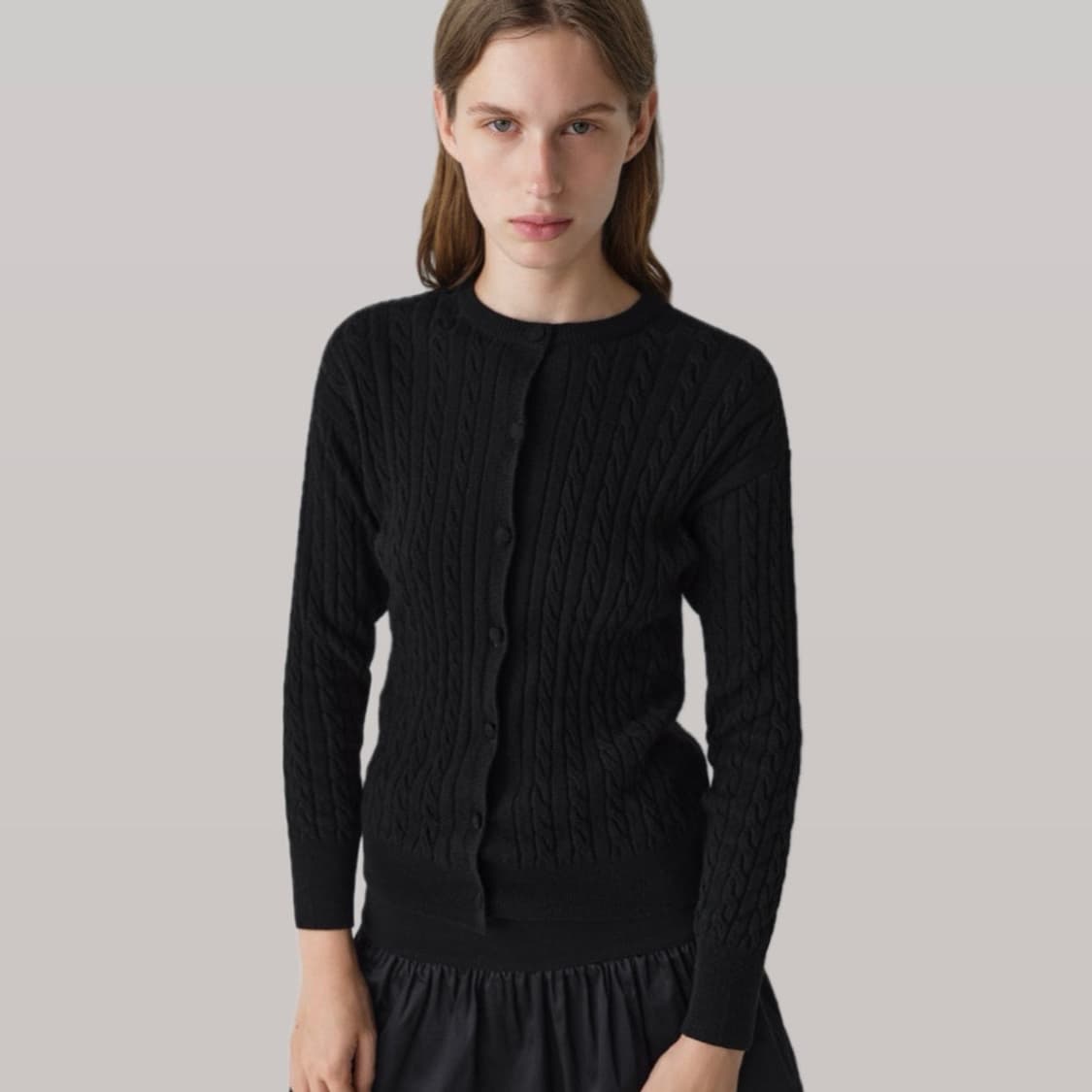 [S,M]기마구아스 RINA 가디건/블랙 상품이미지1