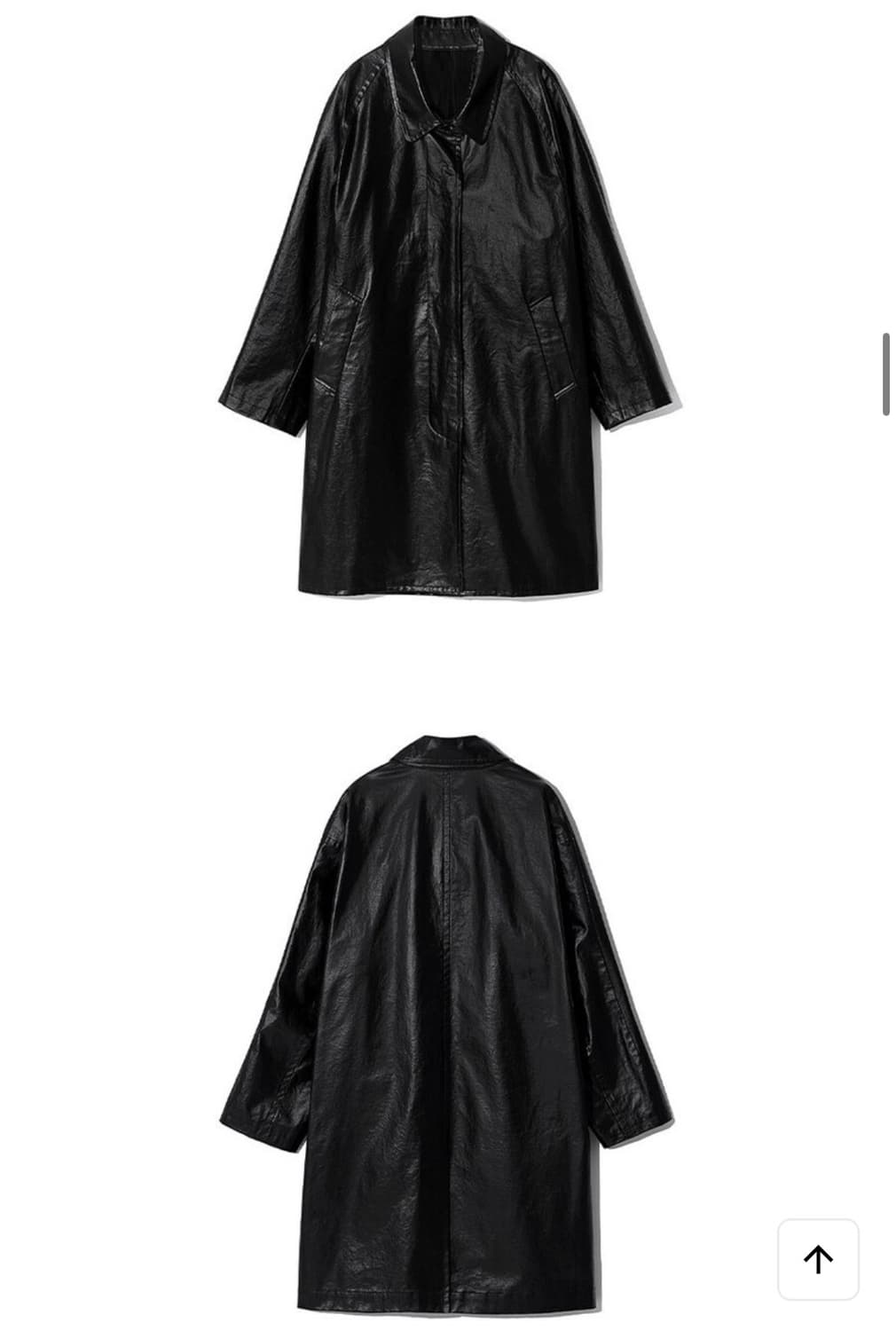 ORE 코팅 레더 라이크 맥 코트 상품이미지9