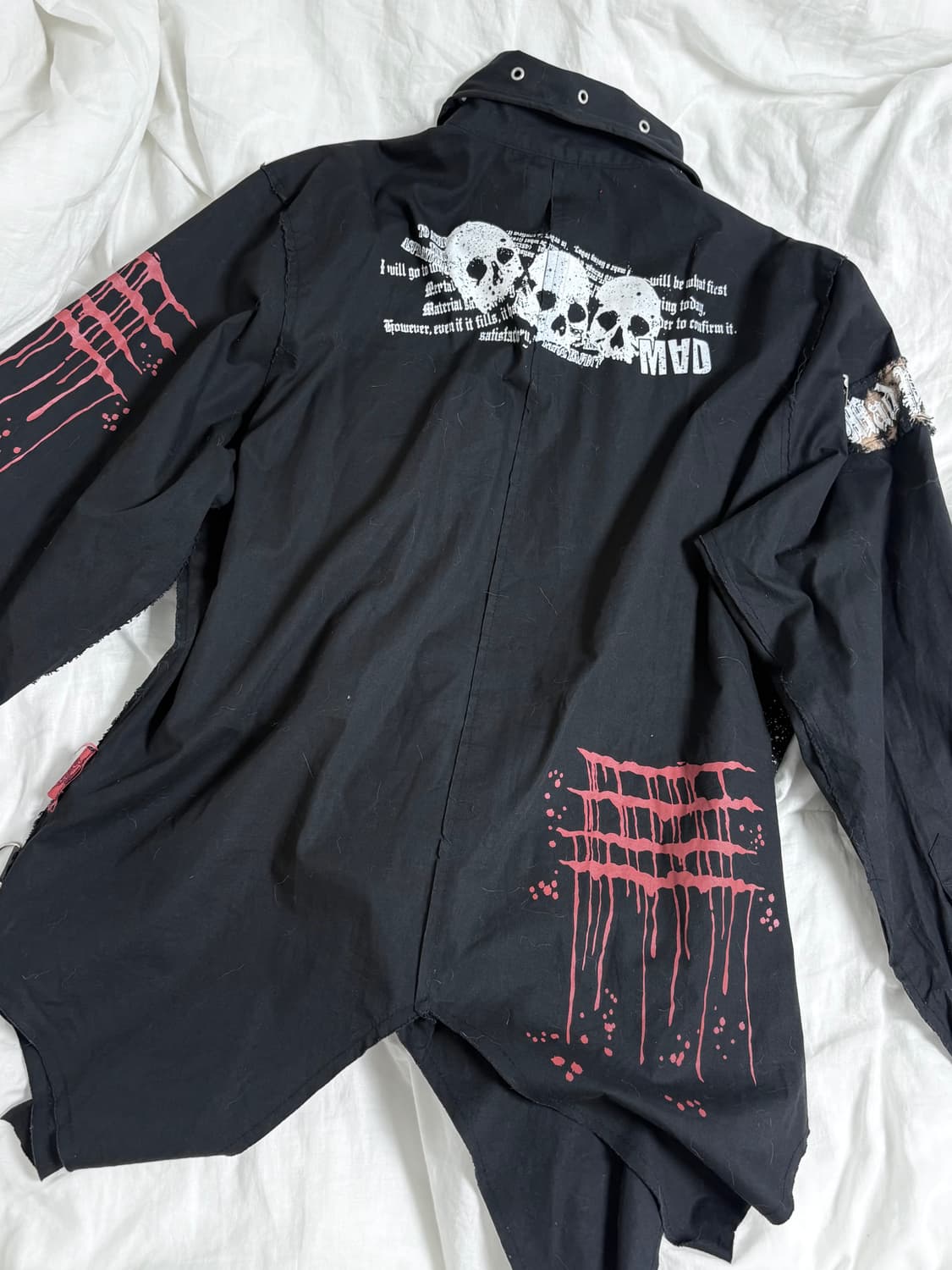 Madpunk 매드펑크 십자가 체인 프린팅 셔츠 상품이미지4