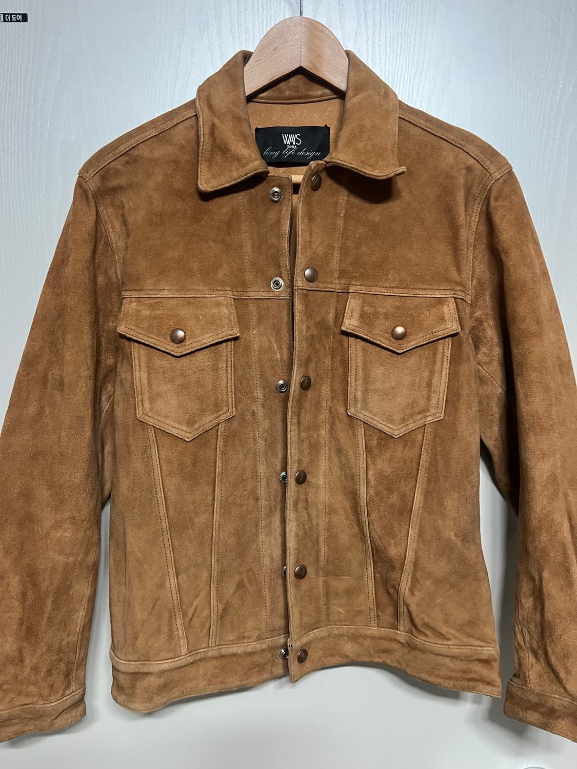 염소가죽 스웨이드 트러커자켓 상품이미지1