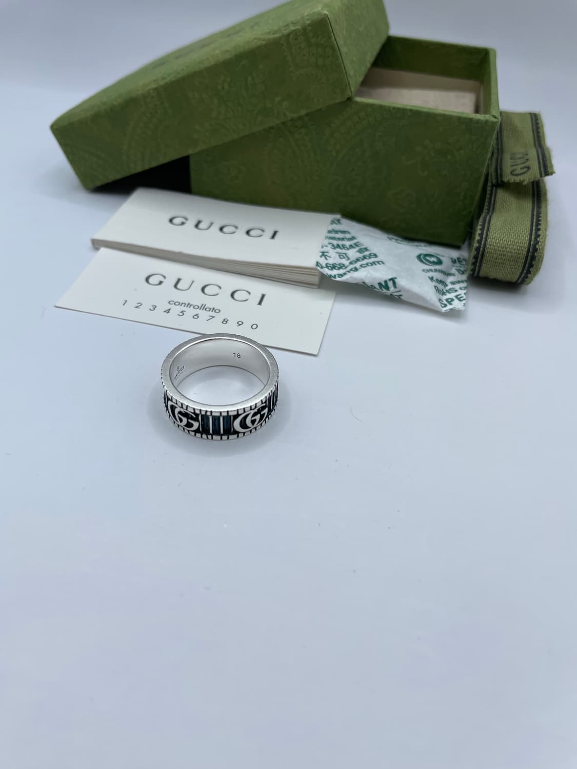 구찌 반지 18호 GG 마몽 링 블랙 상품이미지2