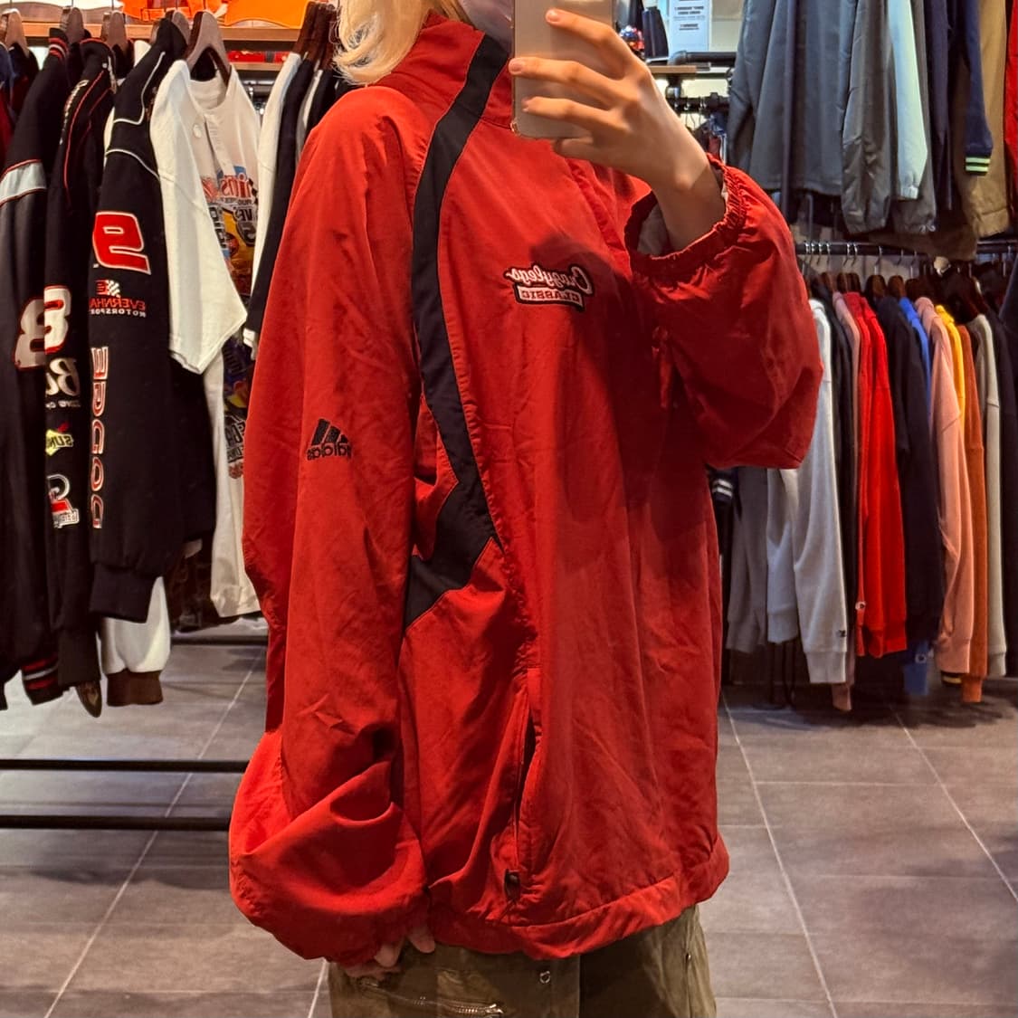 [NO.9] 아디다스 레드 빈집업 바람막이 상품이미지3