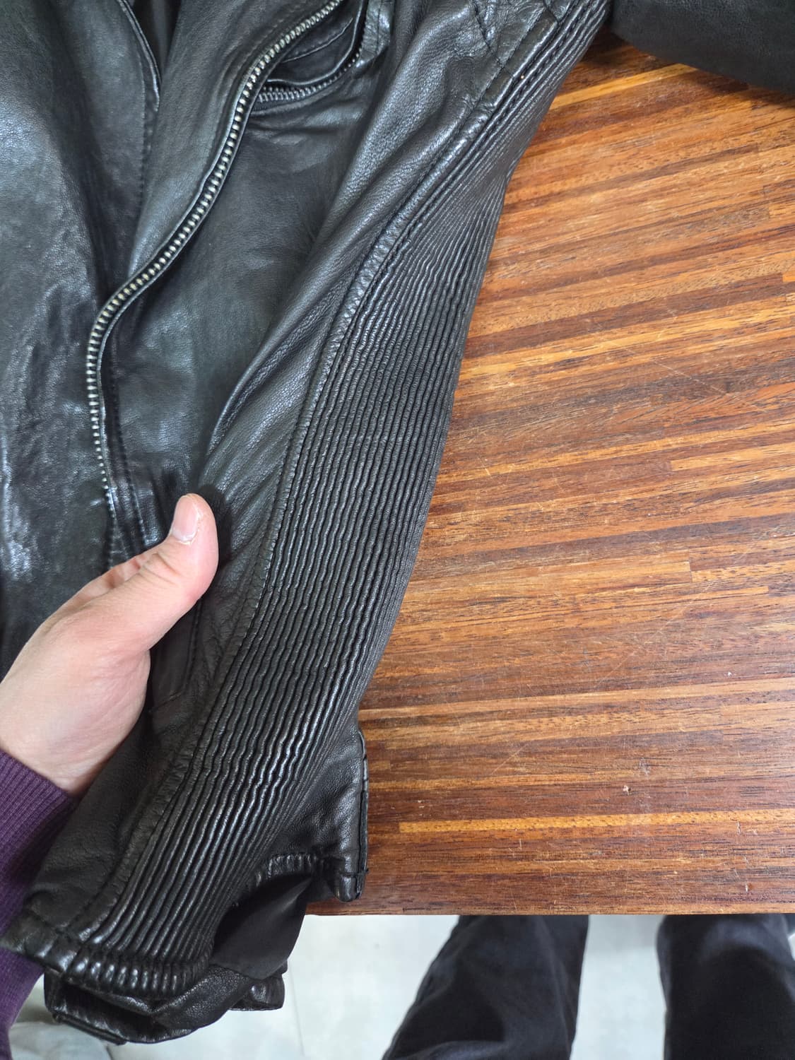 빈티지 여성 이태리 양가죽 라이더 자켓 100 상품이미지8