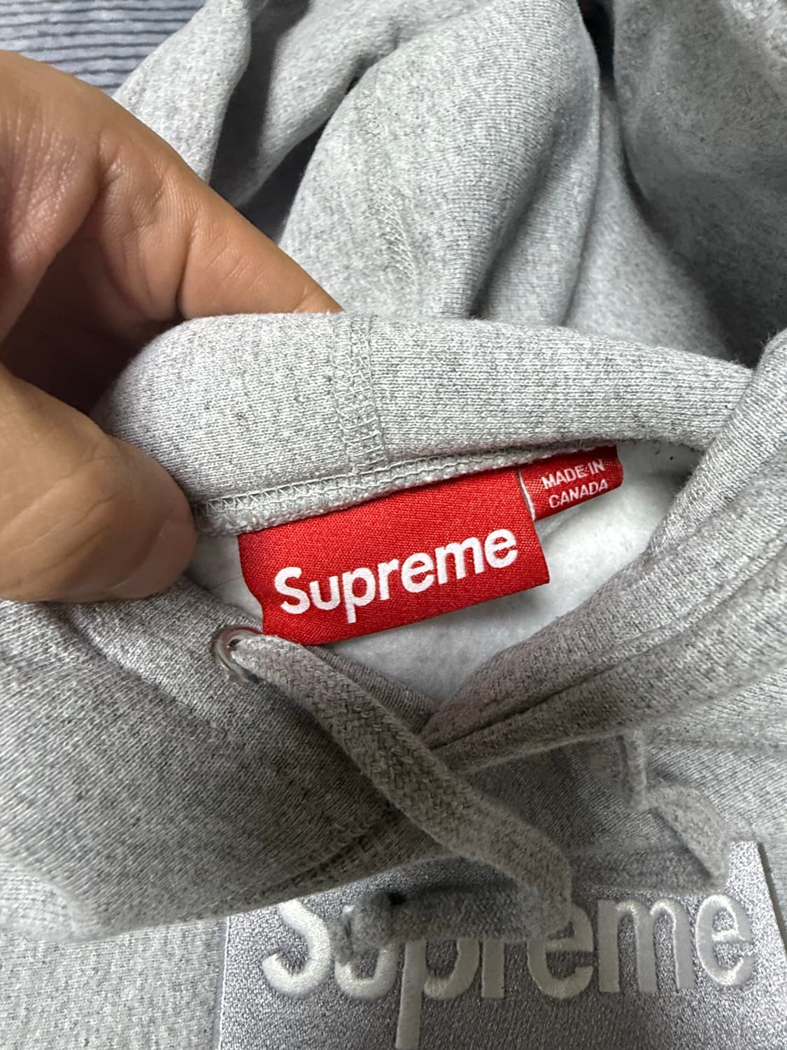 슈프림 박스로고 그레이 L 25FW 상품이미지3