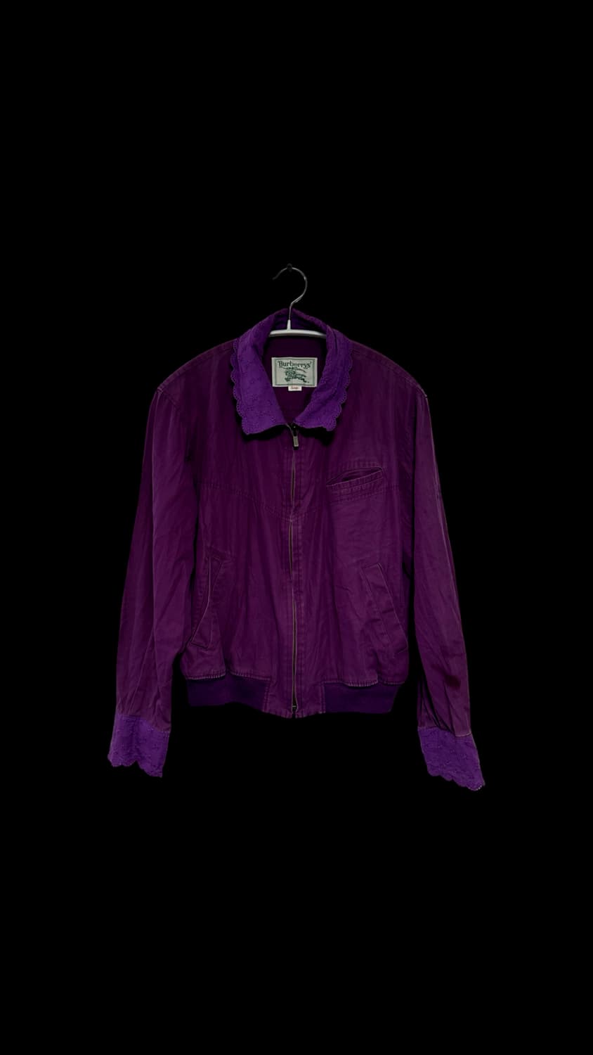 버버리 퍼플 카라 90s 자켓 상품이미지1