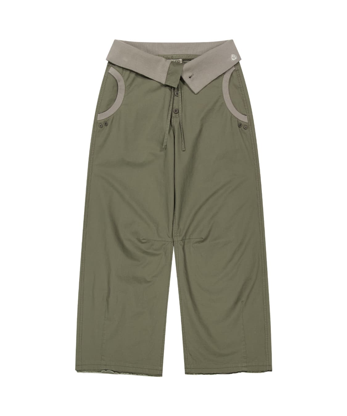 코이세이오 플로우 폴드 팬츠 카키 상품이미지1