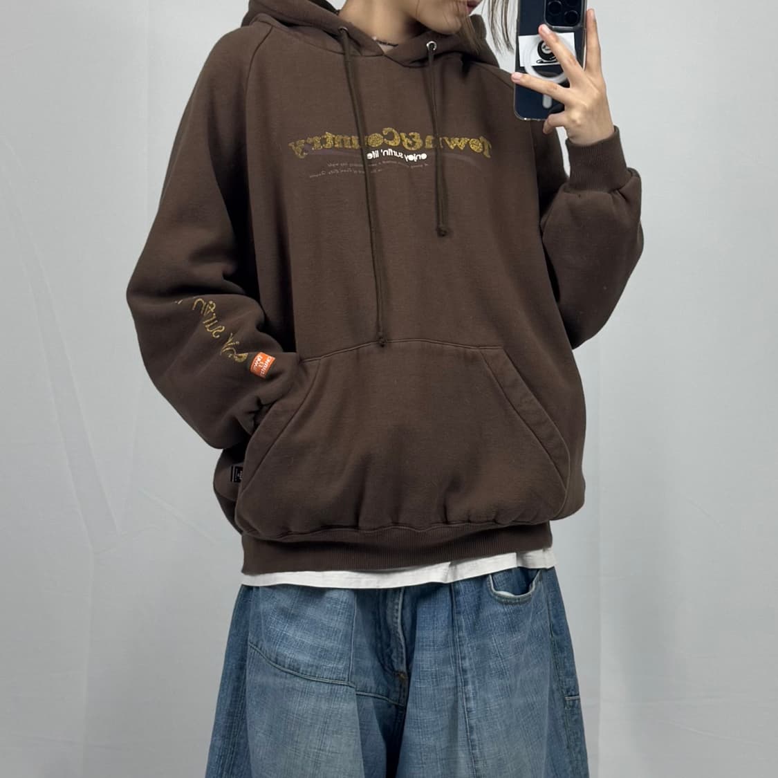 T&C surf 스펠아웃 후드티 상품이미지2