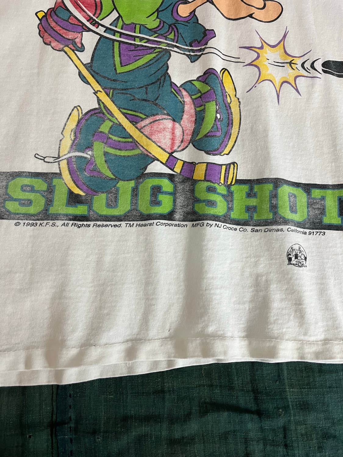 90s USA Murina 빈티지 뽀빠이 하키 싱글스티치 티셔츠 상품이미지5