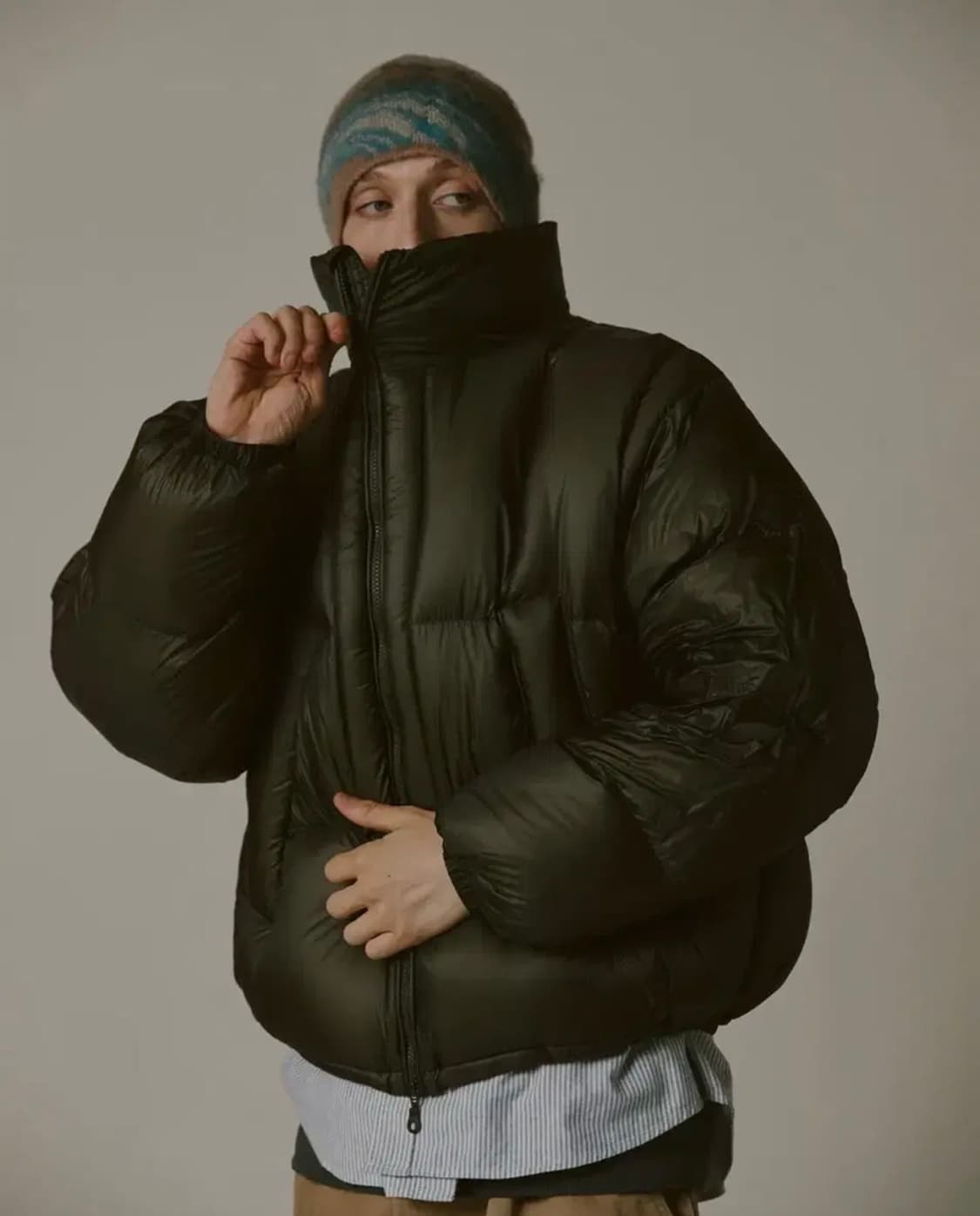 네이머클로딩 돔 파카 올리브 L 상품이미지4