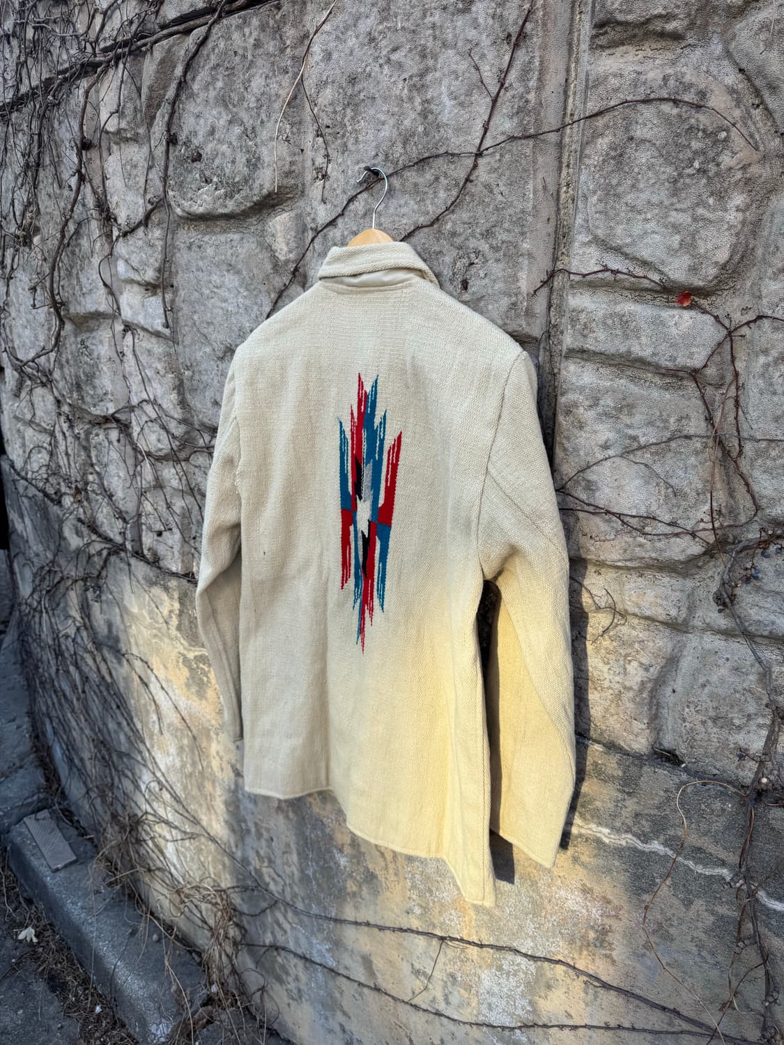 90s neyries 핸드 우븐 울 네이티브 오르테가 치마요 자켓 상품이미지4