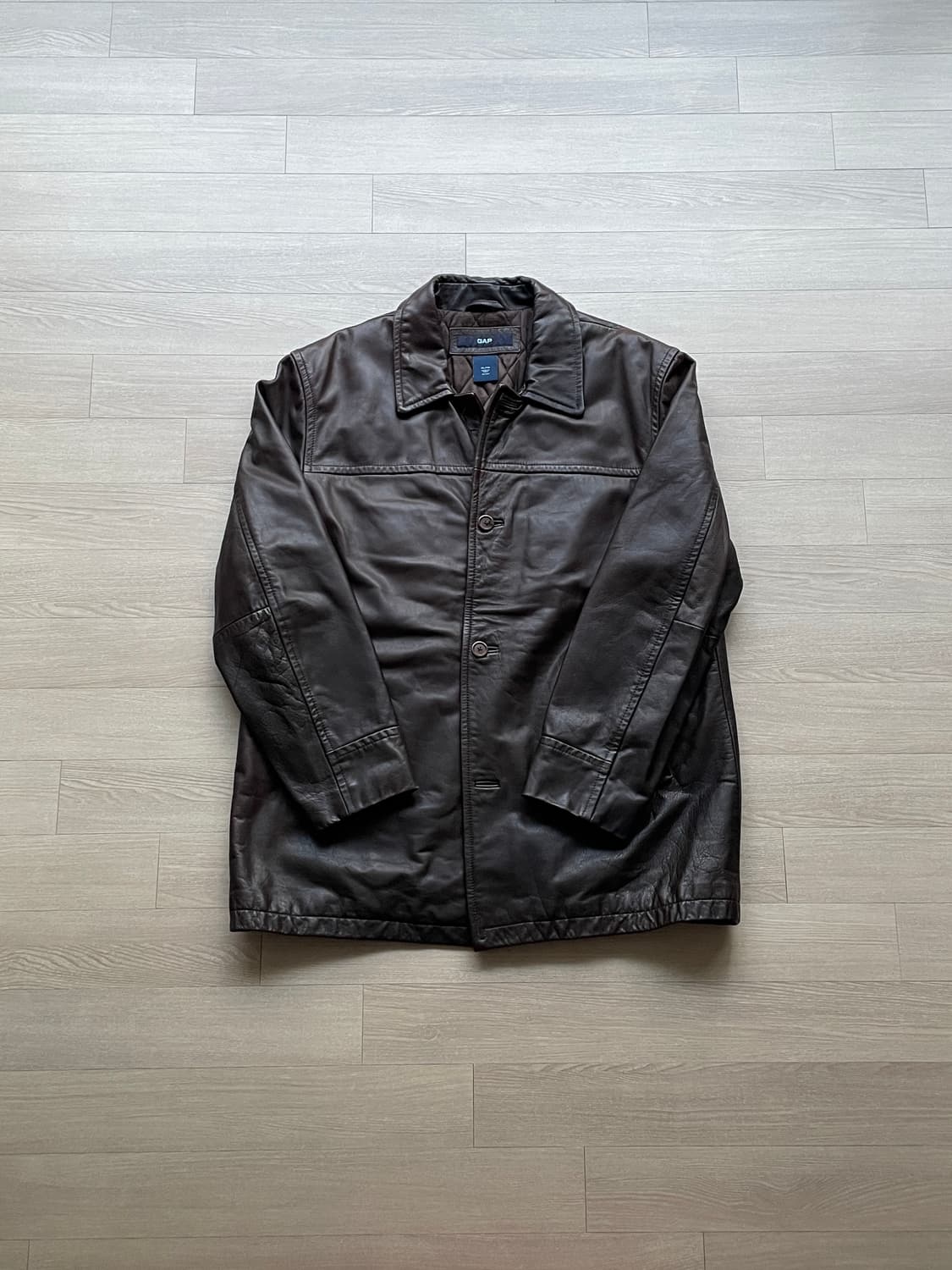 90s 올드갭 레더 카코트 브라운 gap carcoat 상품이미지1