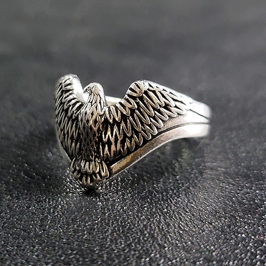 Kail 실버 남자 엔틱 빈티지 명품 독수리 새 반지 상품이미지3