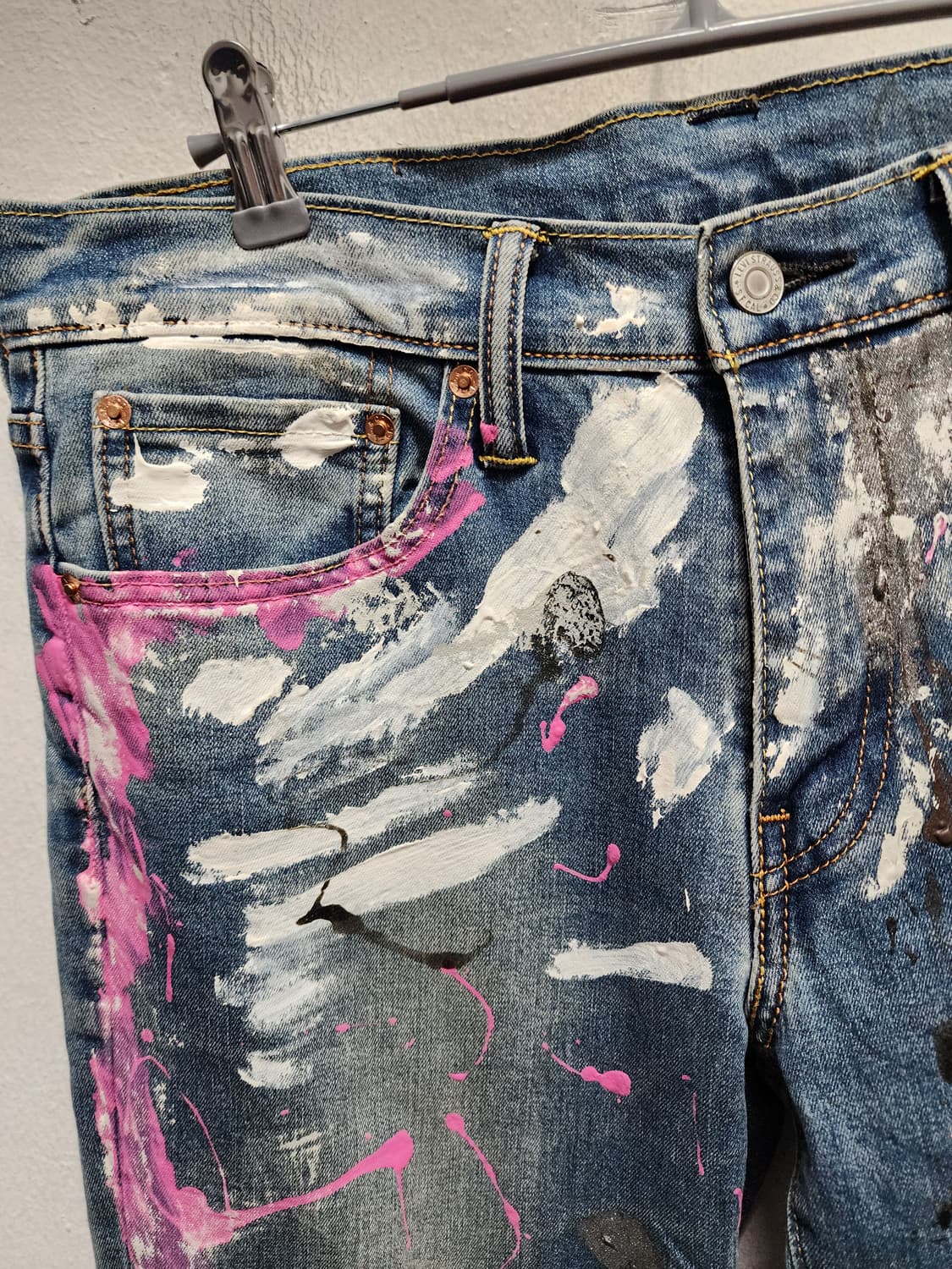 리바이스 511 페인팅 커스텀 데님 팬츠 상품이미지6