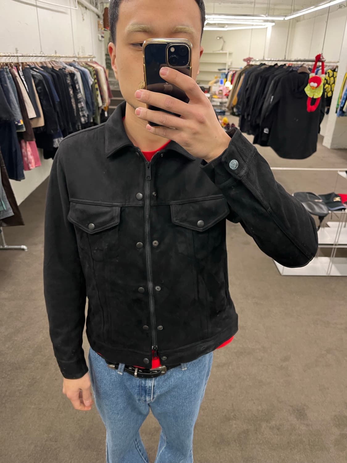 빔즈 스웨이드 자켓 블랙 상품이미지5