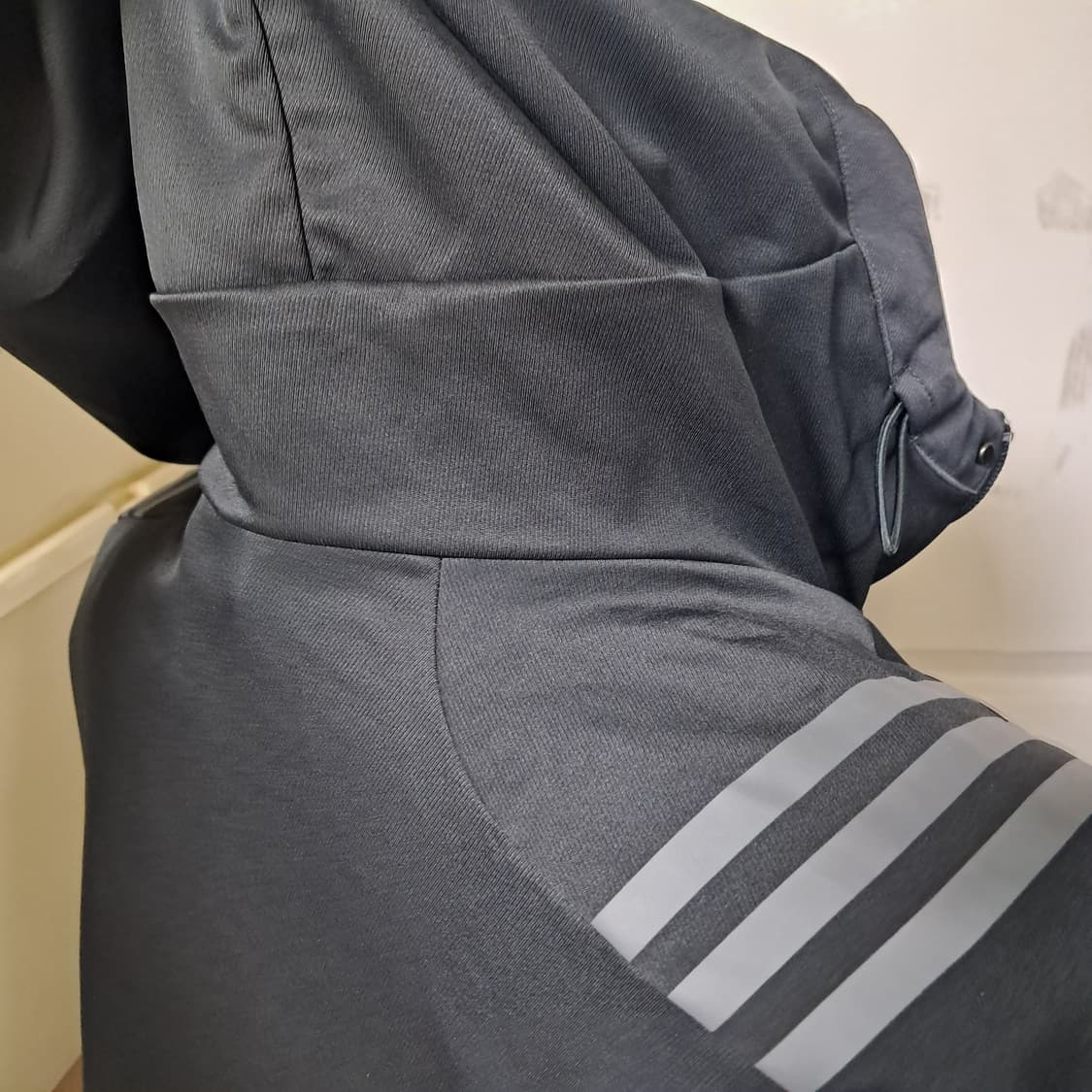 아디다스 블랙 3선 점퍼 자켓100(거의 새제품) 상품이미지6