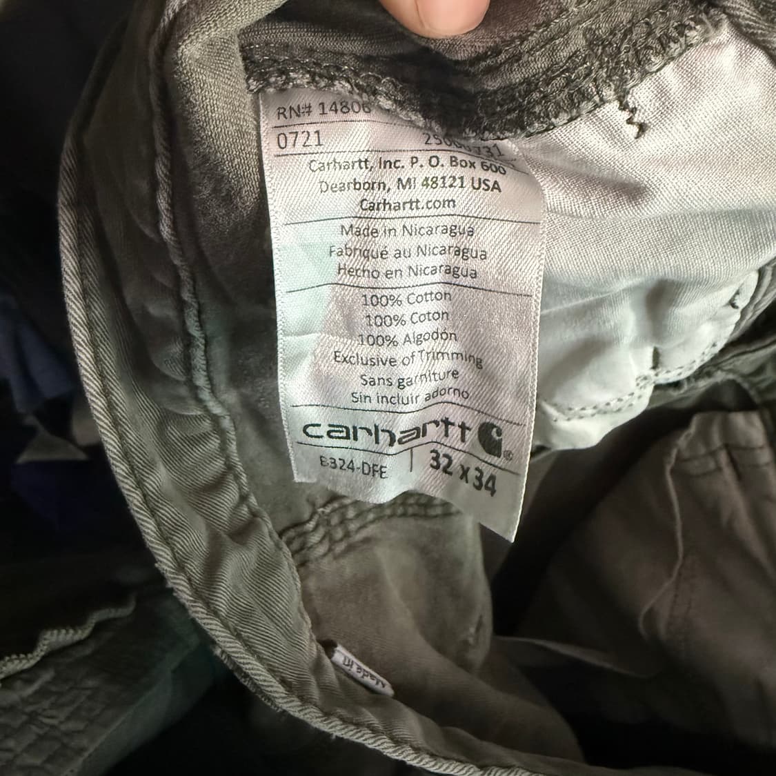 칼하트 B324 팬츠 상품이미지8