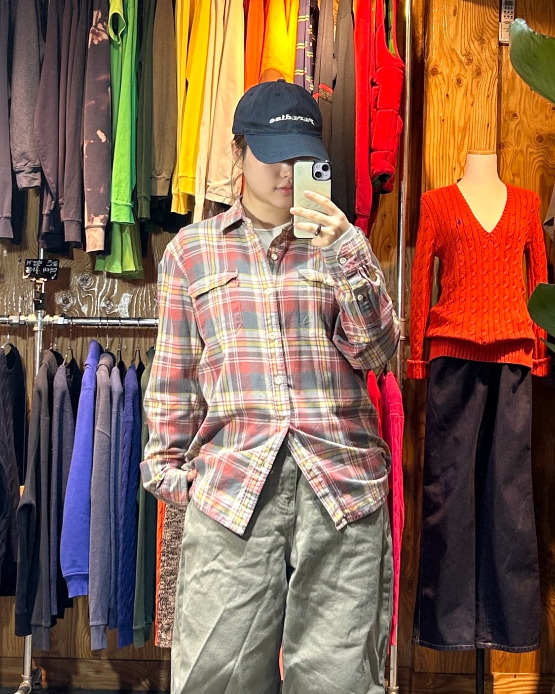 L 리바이스 멀티컬러 체크 플란넬 셔츠 상품이미지1