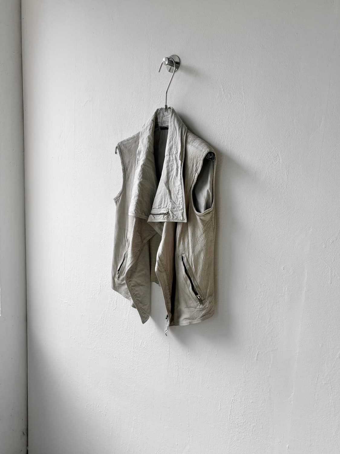 릭오웬스 07fw 램스킨 비대칭 하이넥 베스트 상품이미지5