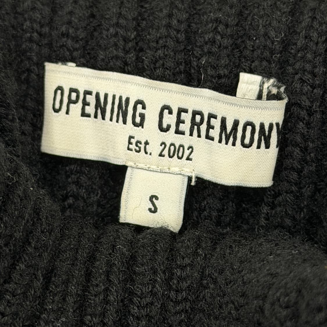 오프닝세레모니 블랙 목폴라 터틀넥 니트 S 상품이미지4
