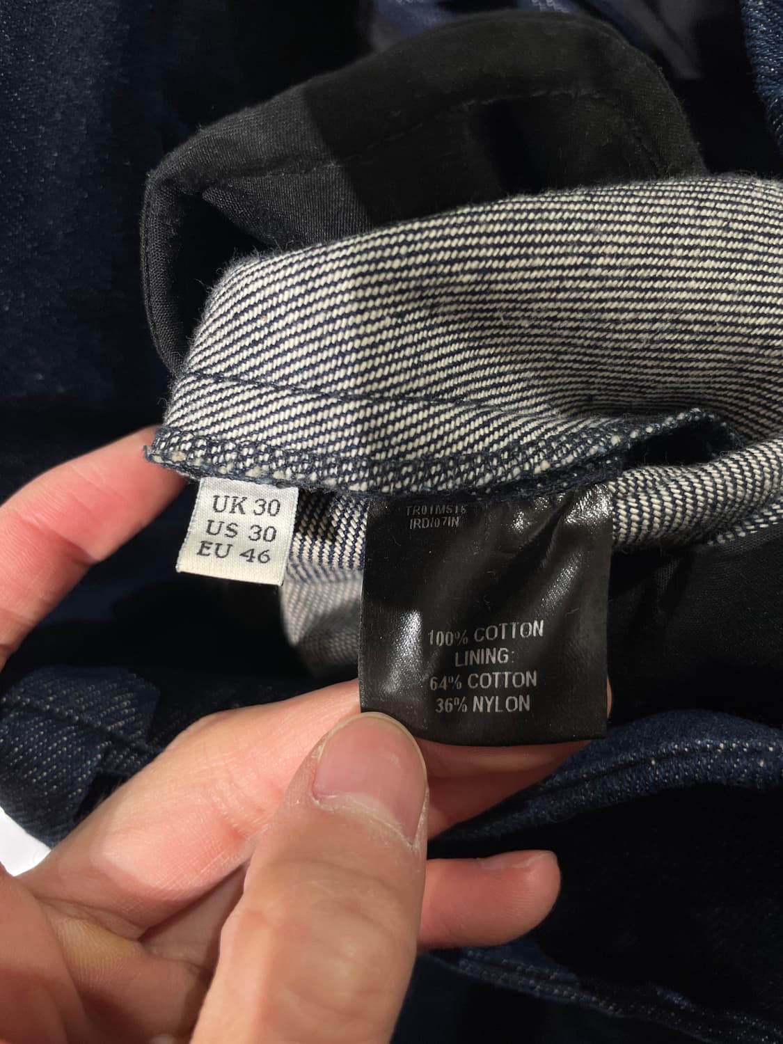 jw앤더슨 진청 폴드 헴 게더 배기핏 데님 팬츠 상품이미지8