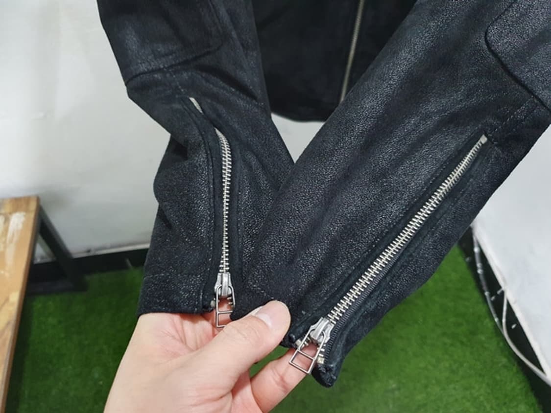 블랙리벳 스웨이드 레더 바이크 자켓 (MAN M~L)#520J 상품이미지6