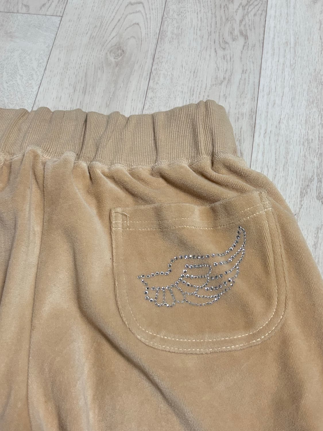 탠저 tanger y2k 벨벳 벨루아 팬츠 누드 m 사이즈 상품이미지4