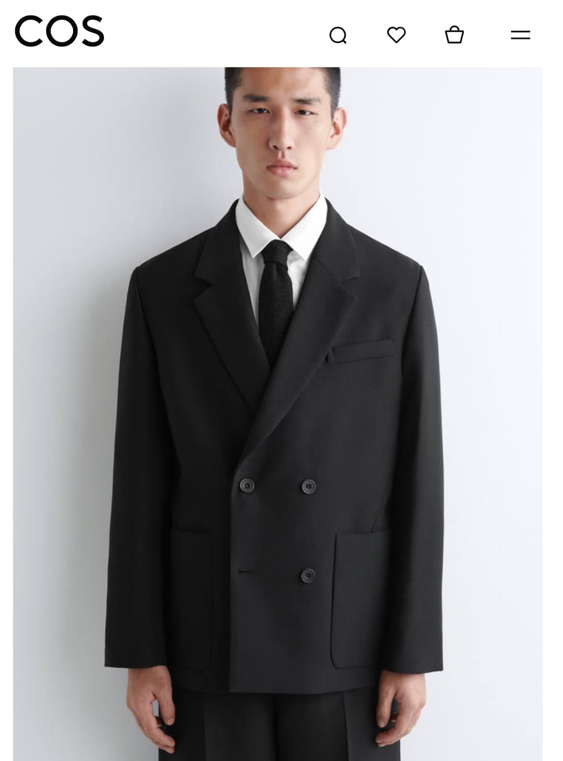 COS 스파클리 니티드 메리노 울 타이 상품이미지1